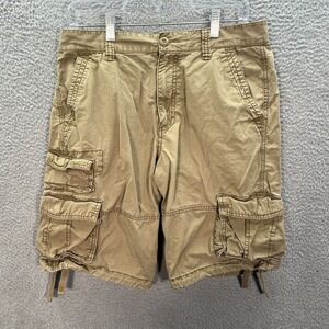 Old Navy Shorts Mens 31 Brown Action Cargo Paratrooper Workwear Baggy Skater
